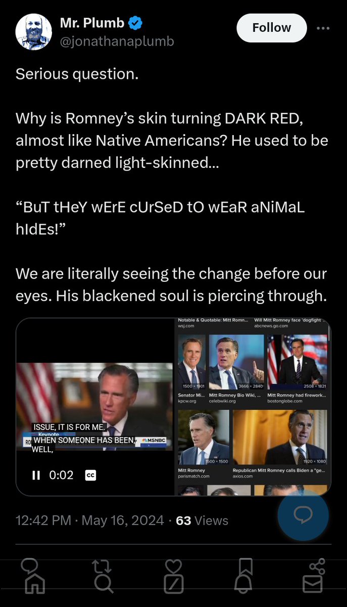 alien236's tweet photo. @jonathanaplumb @synthenergy @stackerco This delusional racist horseshit comes to mind. https://t.co/39H1IZzkFj