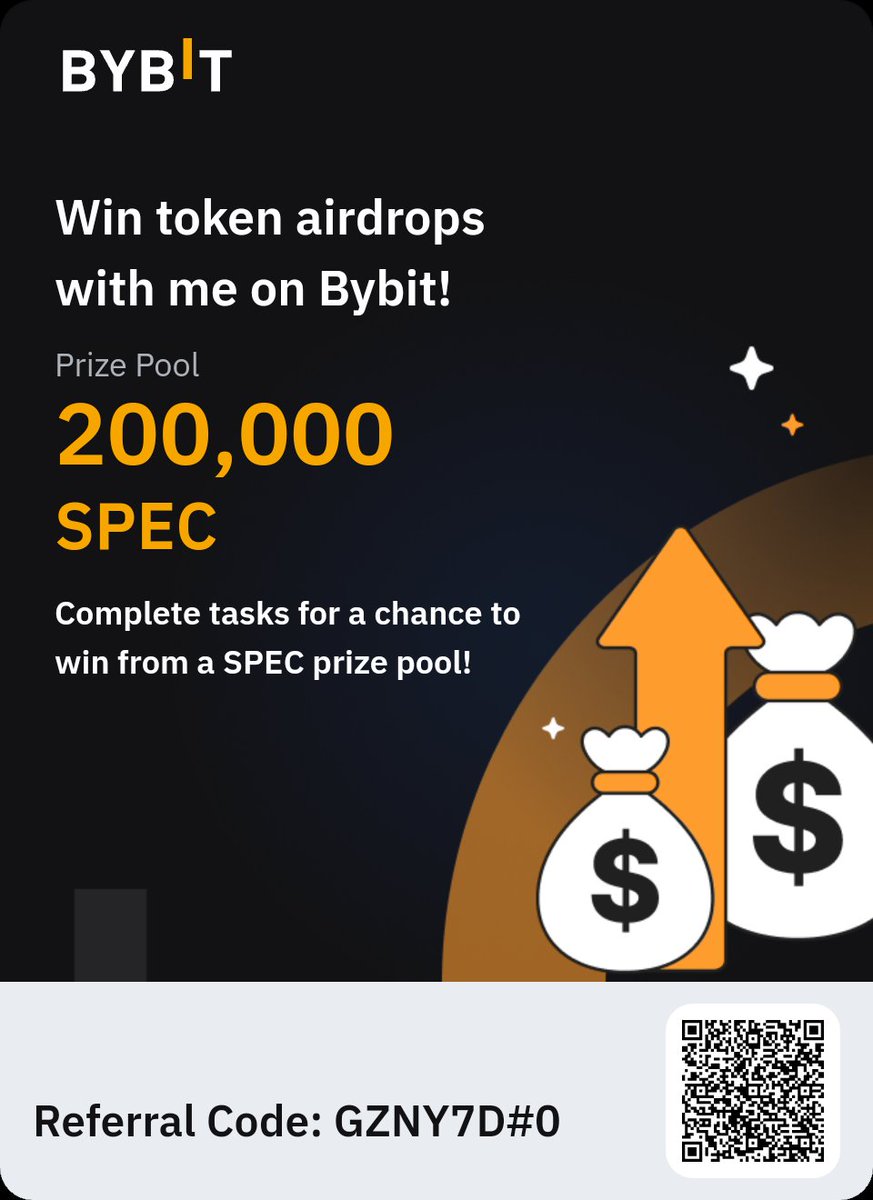 iravanchishayan's tweet photo. 🫶🏻 Join me on Bybit and complete tasks on Airdrop Hunt for a chance to win from a 200,000 SPEC prize pool! Click here:https://t.co/76nFTiL8s7 https://t.co/fMYvP6n0ZI