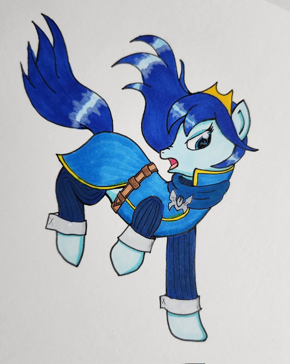 Day 15 of the 2024 NATG:
Ponyfied version of my favorite game.

Ponified version of Lucina, of Fire Emblen Awakening. She's actually in one of the official MLP comics and in the mobile game.  Her pony name is "Burning Sigil" 🐴👌