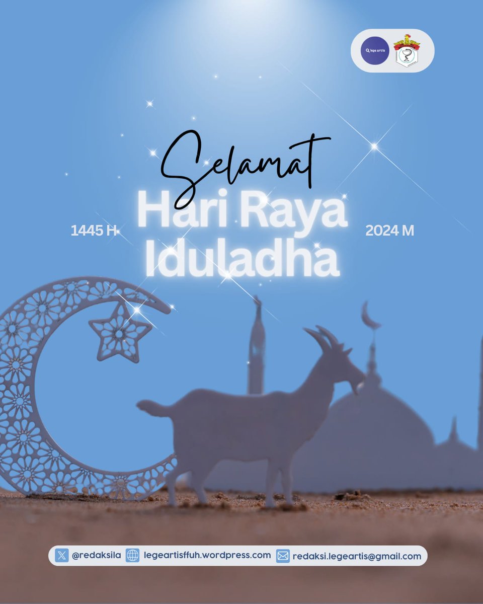 redaksila's tweet photo. Selamat Hari Raya Iduladha 1445 H✨

Iduladha Mubarak! Mari kita jadikan momen ini sebagai pengingat untuk selalu berbagi kebahagiaan dengan sesama. Semoga Allah SWT menerima amal ibadah kita dan melimpahkan keberkahan bagi semua 🐄🤍✨
#Iduladha https://t.co/WemkOVuzxs