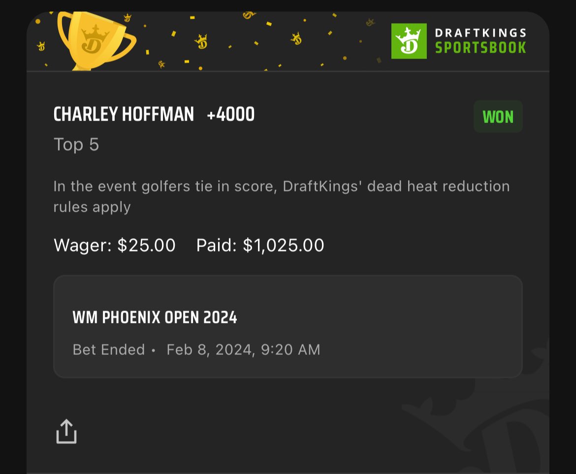 bdkparlay's tweet photo. Excited to be here #Gamblingtwitter here is a few plays that we have cashed already this year! Golf has been our best sport but baseball is our favorite! We will be posting plays for free on this page so make sure you follow! #GutFeelingsOnly‼️#FreePicks #Draftkings https://t.co/QFrNmSh2We