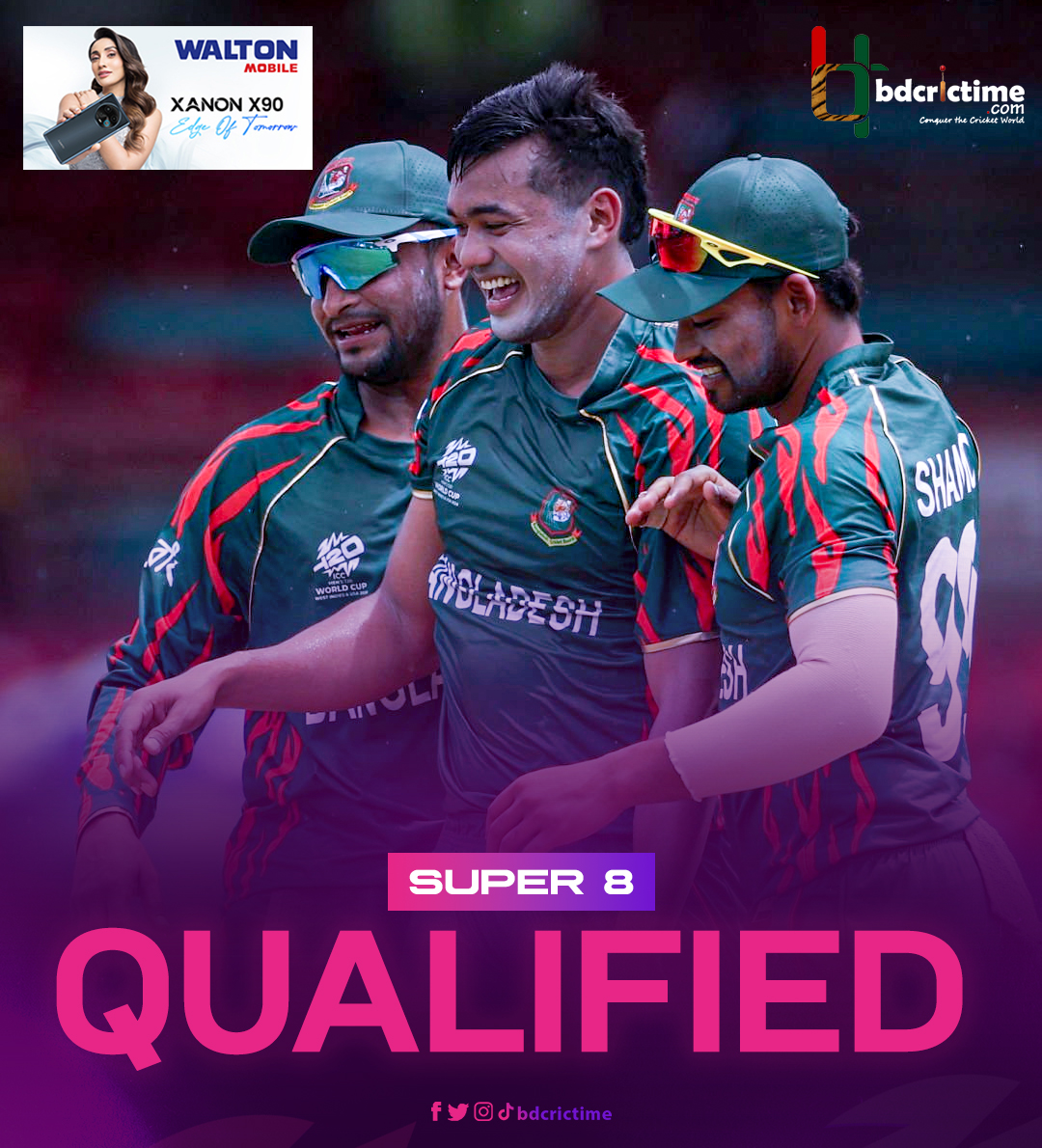 BDCricTime's tweet photo. EID MUBARAK BANGLADESH 🇧🇩

#BANvNEP #WaltonMobile https://t.co/mQGp5WjQpB