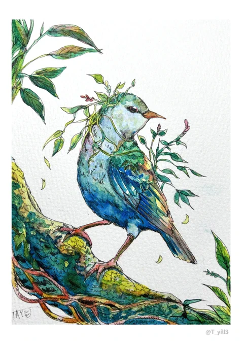 今後アナログ絵は↓のタグでまとめていこうと思います#TyAlog #水彩 #watercolor 