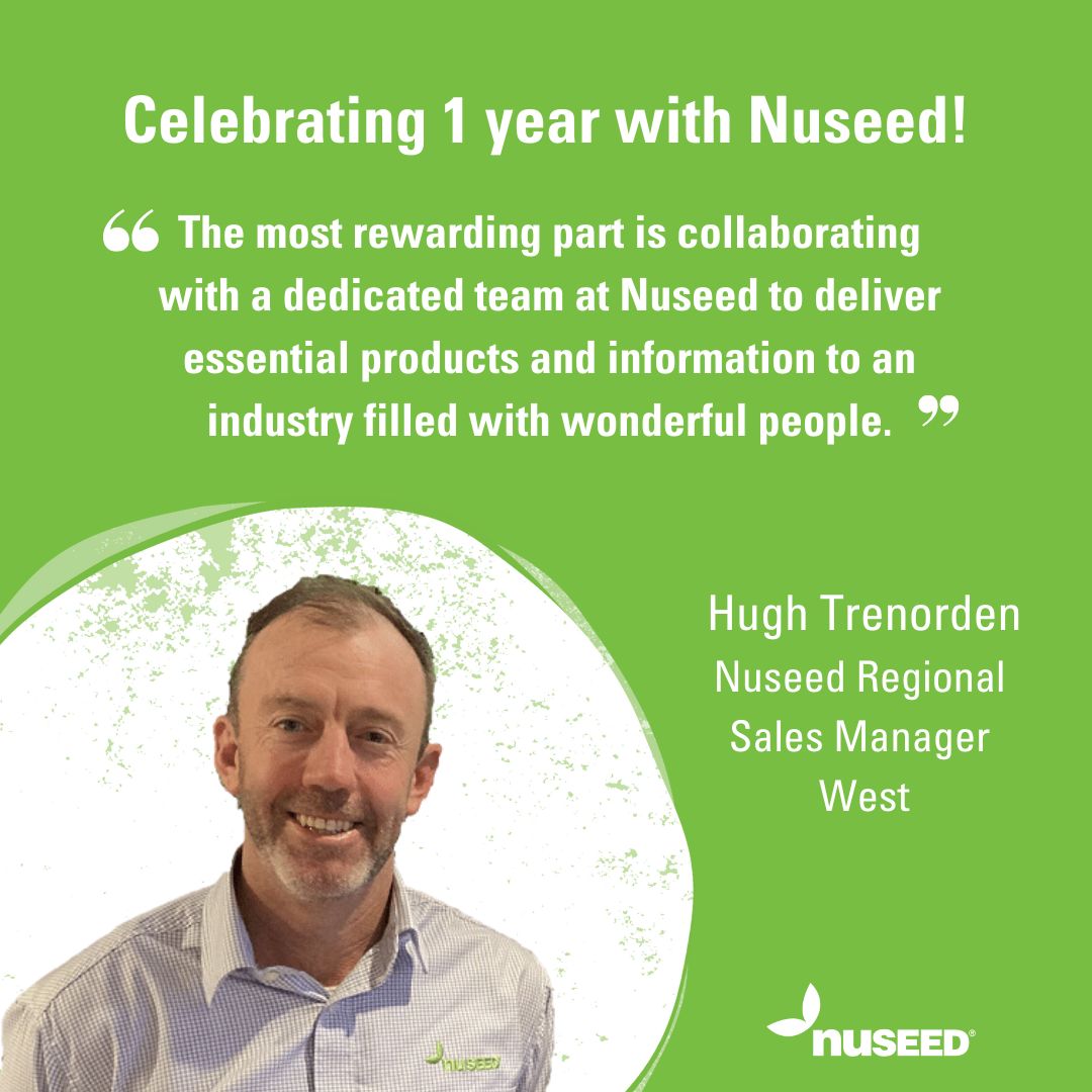 NufarmSeedsAU's tweet image. 🎉Congratulations Hugh Trenorden #Nuseed RSM West for 1 year with #Nuseed!

"The most rewarding part is collaborating with a dedicated team at Nuseed to deliver essential products and information to an industry filled with wonderful people."

#ValueBeyondYield #Canola
