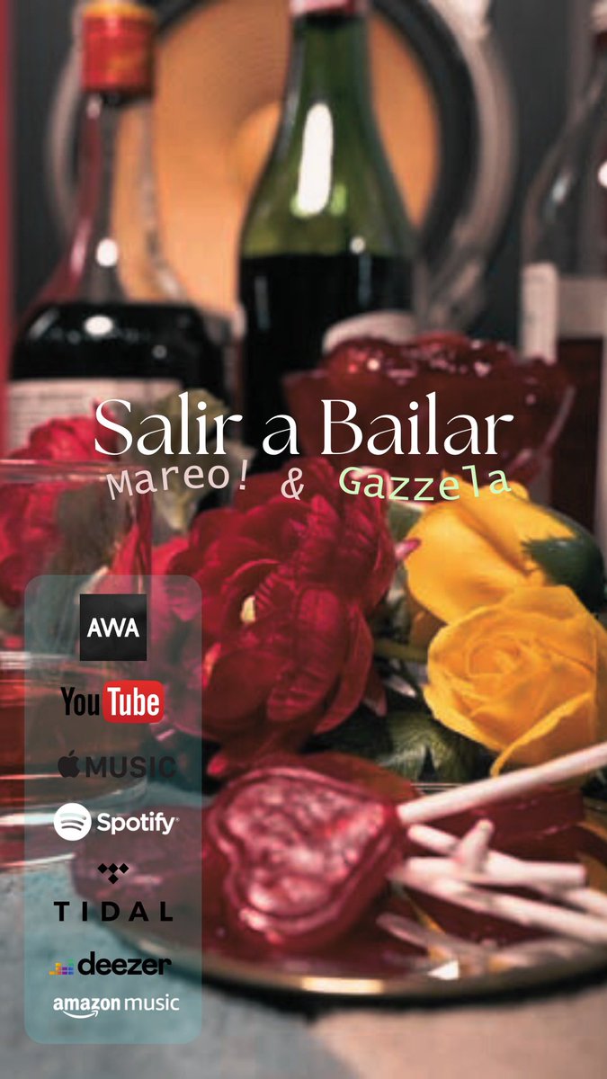 mareomusica's tweet photo. "SALIR A BAILAR"
June 21 on all music and video platforms.
https://t.co/jejcM9KUx7

@mareomusica ❤️ @gazzelamusic https://t.co/0ex6ynC6wS