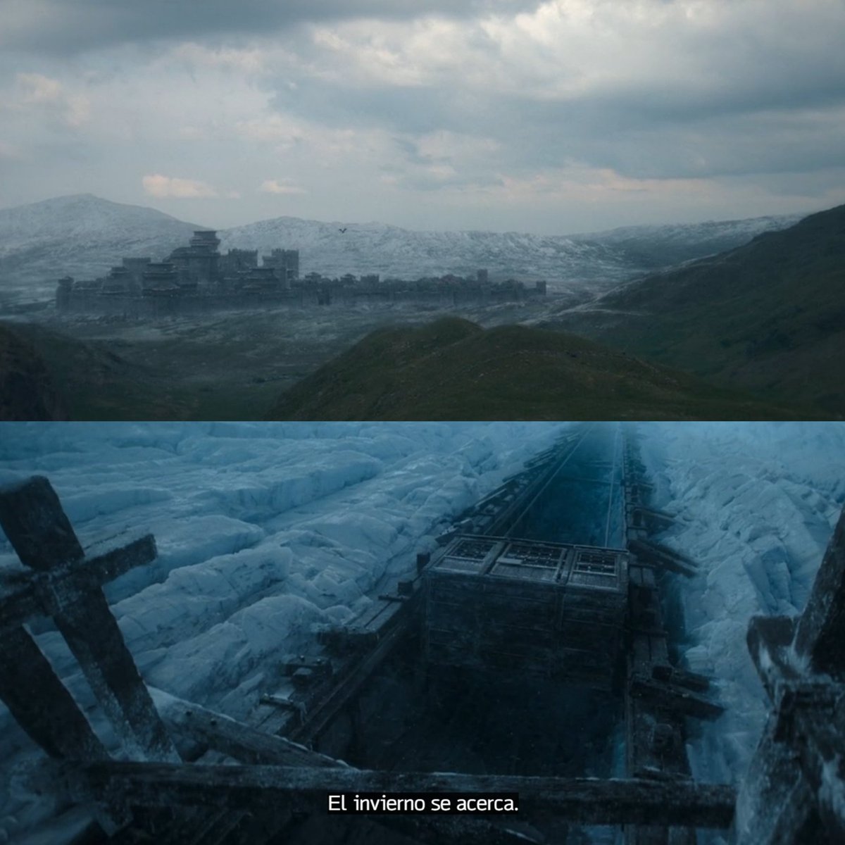 No estoy llorando, me acaba de entrar un "después de años volvimos a ver escuchar la canción de los Stark, a ver Winterfell y a escuchar el 'winter is coming' en el ojo". #HouseoftheDragon