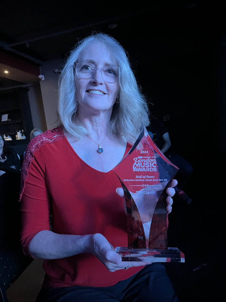 Thank you Forest City London Music Awards and Hall of Fame for recognizing my father’s contributions to the London music scene. Honoured to have been present to receive the award on Dad’s behalf. Shout out to Dereyk Goodwin, 2024 FCLMA Fantasy Drummer (honoured to know you).