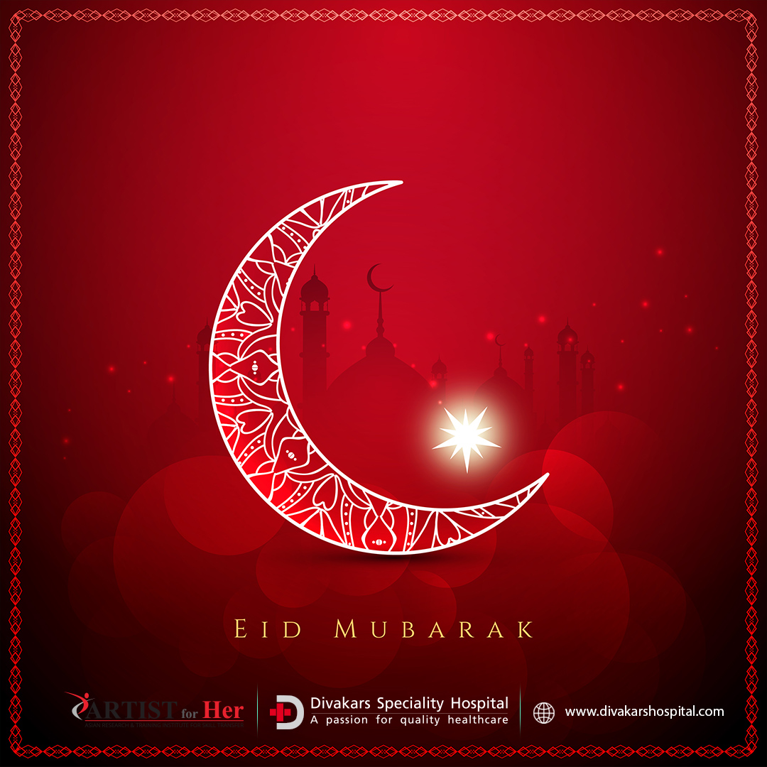 HealthForHer2's tweet photo. Divakars Hospital wishes everyone a Happy Eid! 🌙 
 
May this auspicious occasion bring joy, peace, and prosperity to you and your loved ones. 

#EidMubarak #DivakarsSpecialityHospital
#Bakrid2024 https://t.co/847XbUqTik