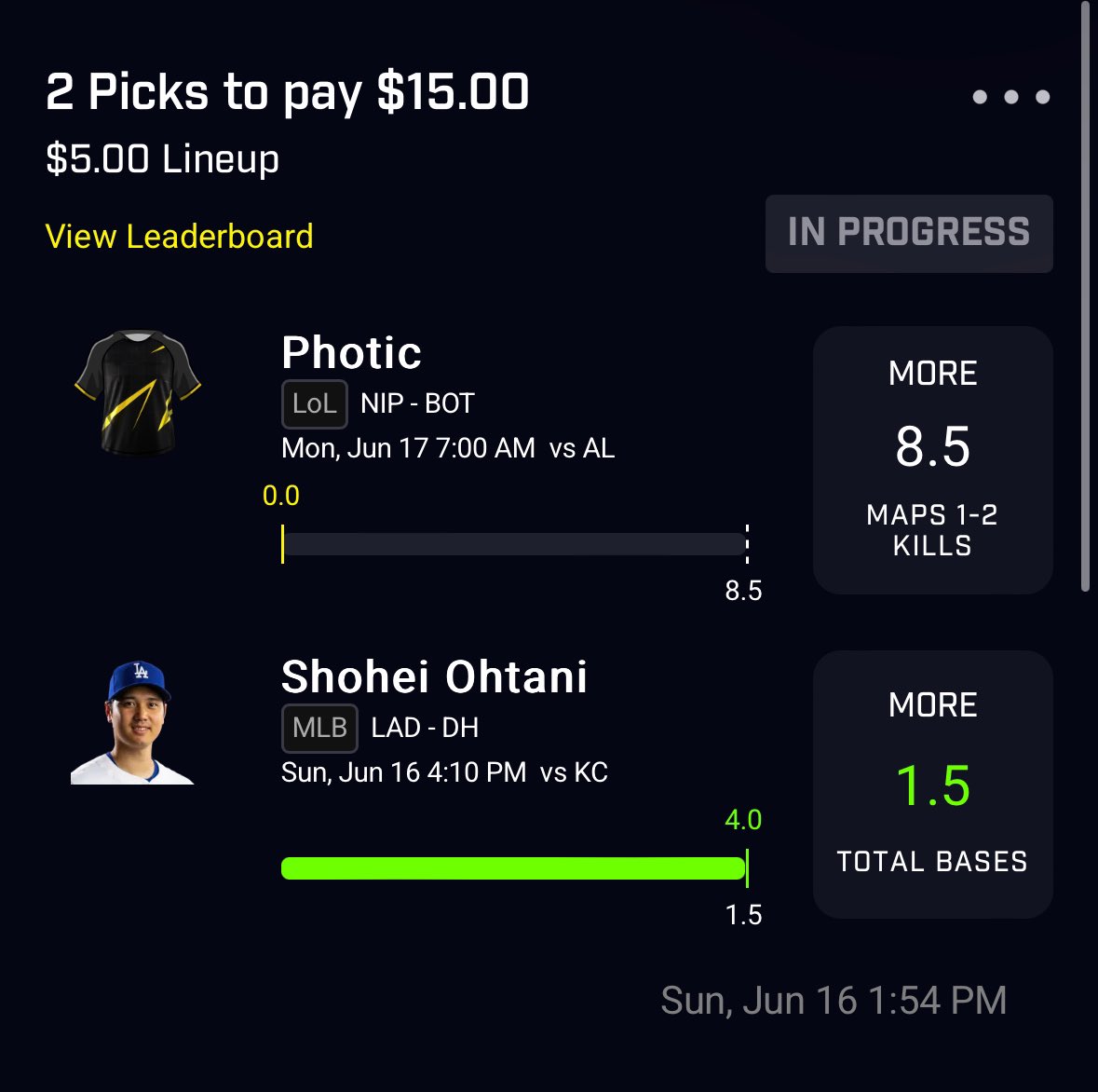 WearyPicks's tweet photo. Hope you rode the MLB x LOL picks!

Let’s wake n cash tomorrow! 💸

#prizepicks #wakencash #lolpicks https://t.co/stAxEUF1N6
