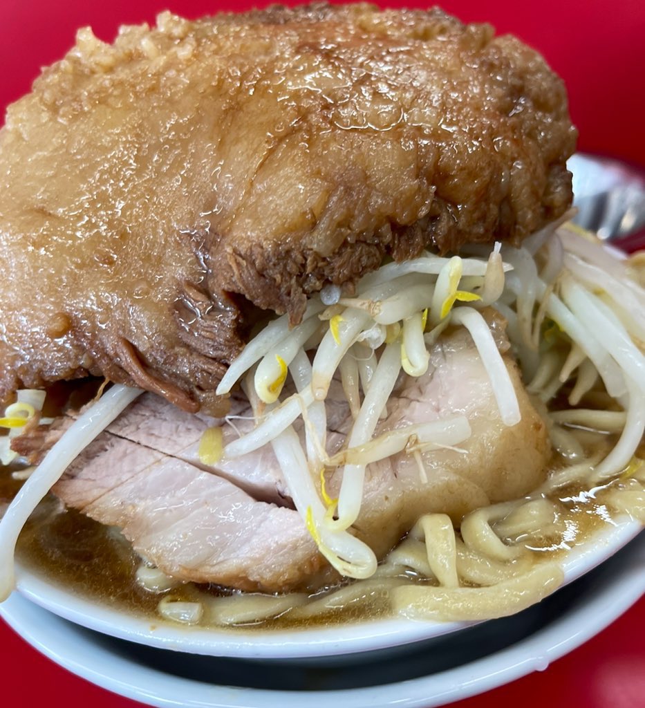 本日はラーメン二郎 ひたちなか店に遠征しております はんぺん脂のため