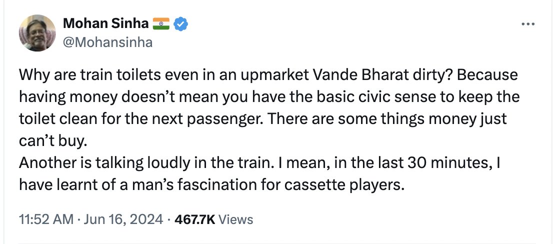 It is high time that the government of India starts a Ministry called Ministry of Civic Sense. 

The purpose of this Ministry should be: to coach adults on how to behave in public places. 

[1] Do not ogle at women (like you've never seen one). 
[2] Do not use your phone speaker