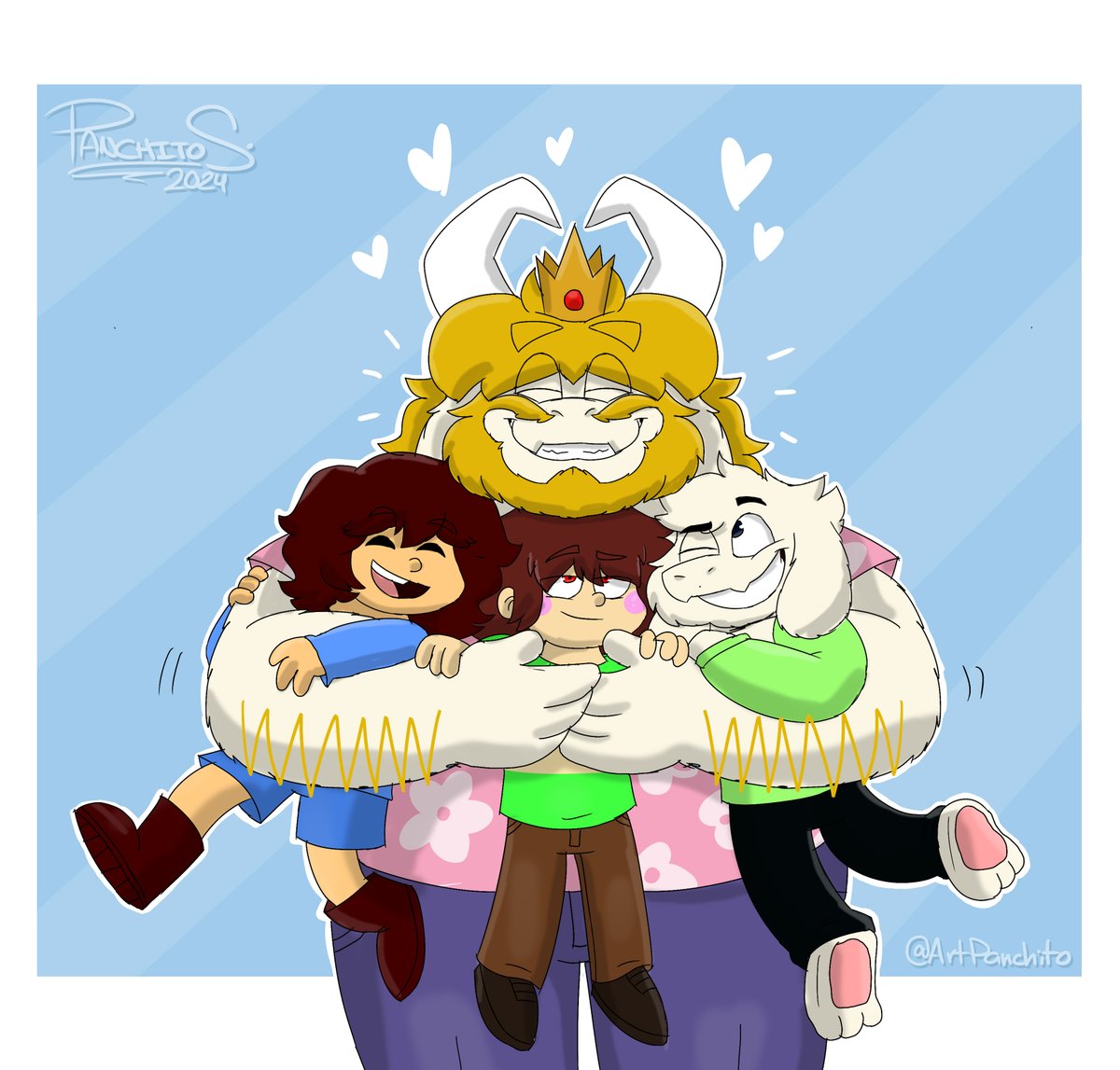 ArtPanchito's tweet photo. HAPPY GOAT FATHERS DAY. ๐๐๐ซ
#Undertale #goatdad #Asgore #Frisk #Asriel #Chara #asgoredreemurr #undertale #UNDERTALE #undertalefanart #happyfatherday #DigitalArtist #artwork #Fanart https://t.co/4sXtUdDaPF
