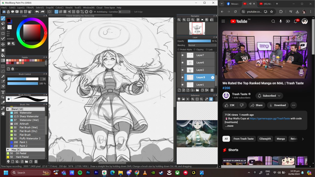 Neld_ian's tweet photo. Frieren #wip https://t.co/7ROfz73J8g