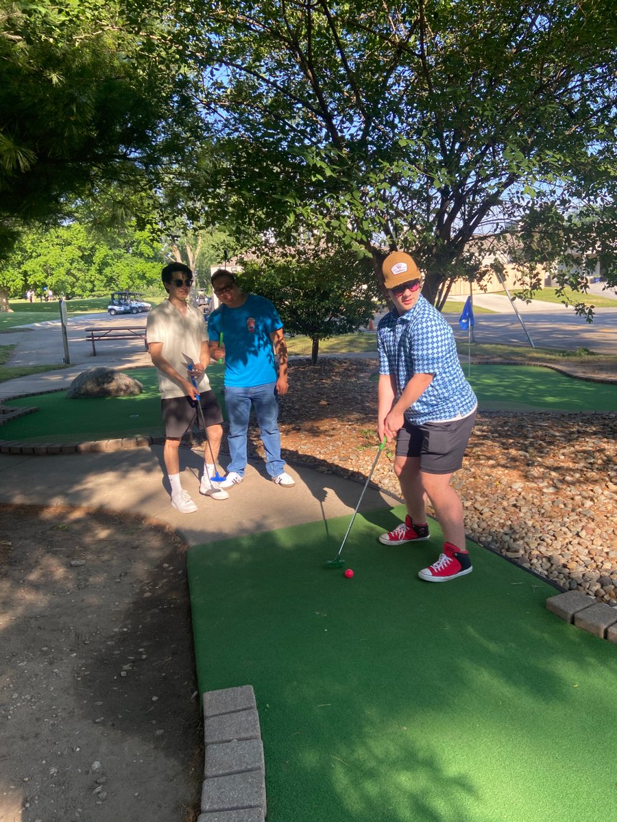 Your Broncos have made it to Des Moines! A fun-filled day of obtaining Cornelius (the mascot) ... and some mini-golf at Blank Park (By the way — Mr. Kunkle was the mini-golf champ!). Competition starts tomorrow!