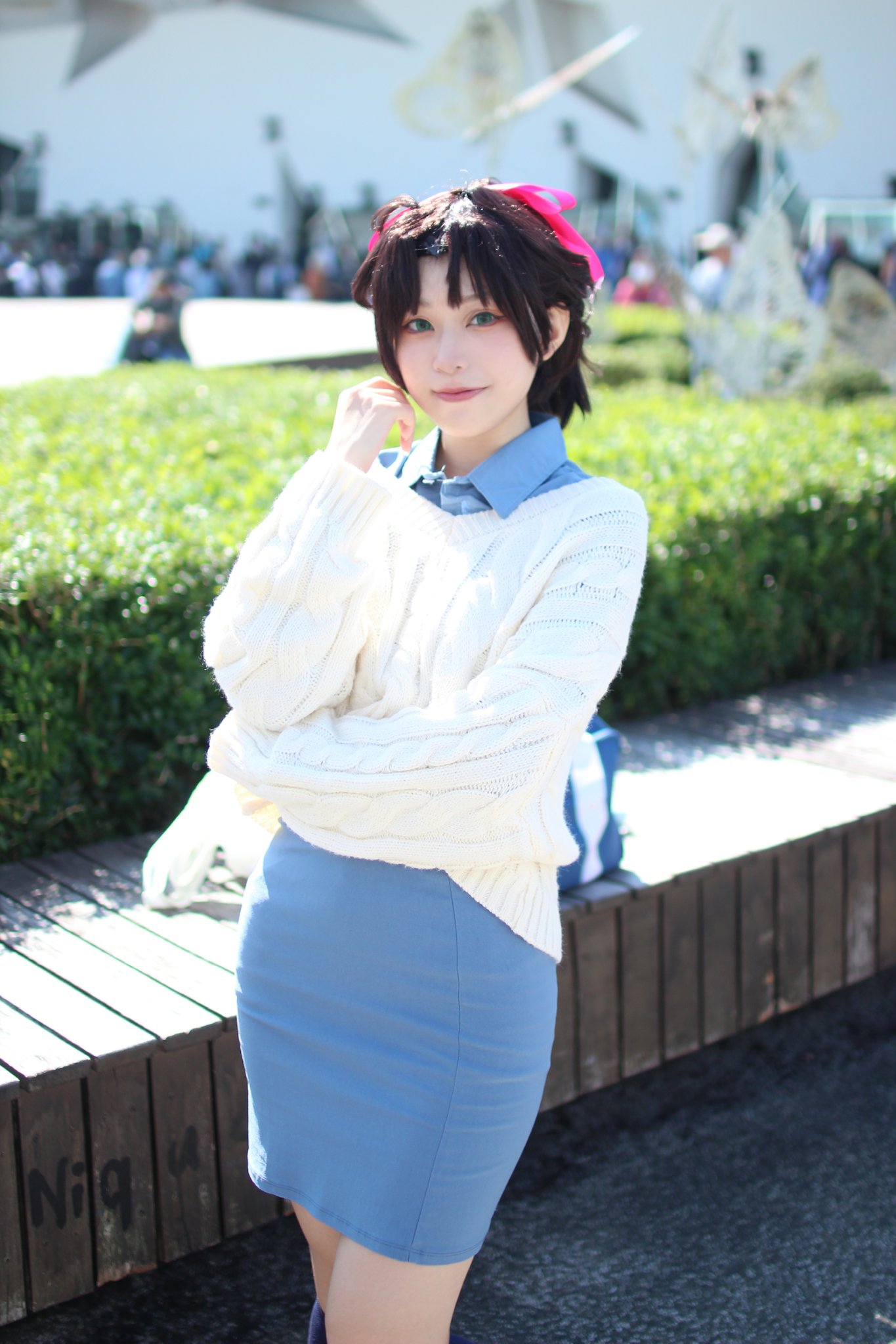名探偵コナン　コスプレ　完成ウィッグ　遠山和葉 名探偵コナン 遠山和葉 コスプレ衣装➕ウィッグ