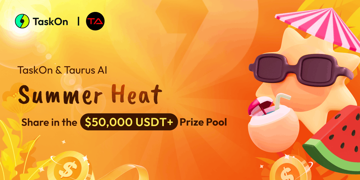TaurusAI_'s tweet image. Taurus AI is turning up the #SummerHeat with @taskonxyz 🔥
Grab your slice of a staggering $50,000+ USDT prize pool!
✅ Join now:
taskon.xyz/campaign/detai…
📋 To enter:
- Follow @TeamTaurusBot
- Like & Retweet this post
- Join our Telegram
⏳ Ends on July 4th
Best of luck!…