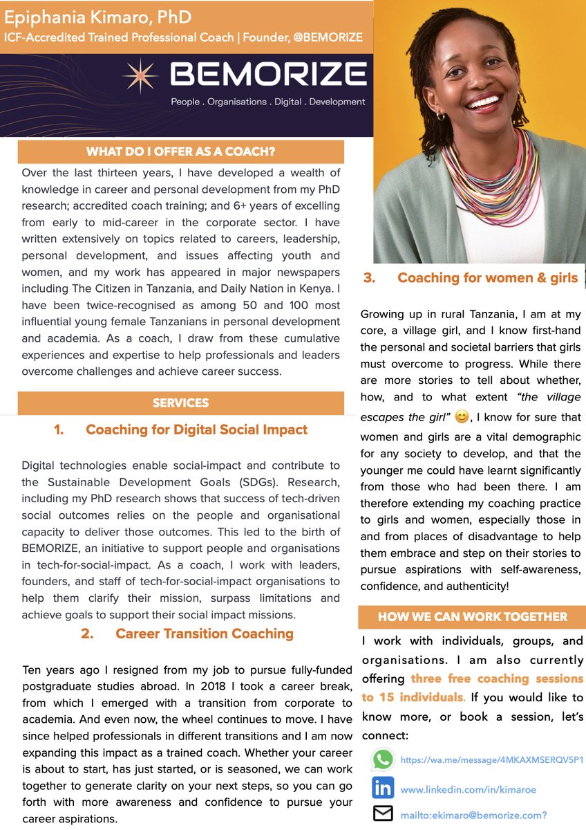 The journey that has been closest to my heart the longest  is to learn and to explore that learning for individual and collective growth, and that's why I am so excited to become a professional coach💛

➡️Let's connect and explore how we can work together

linkedin.com/embed/feed/upd…