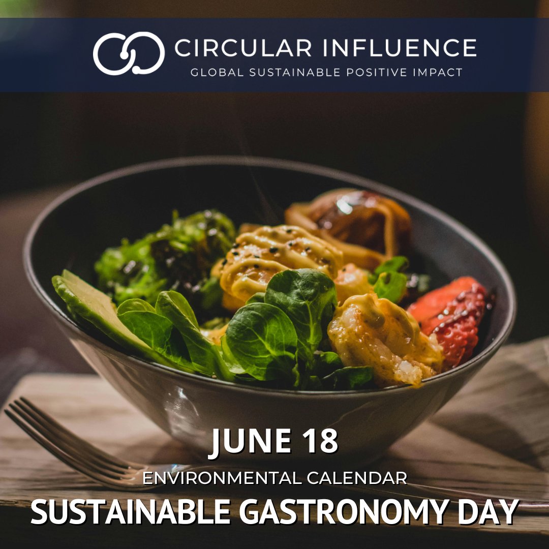 CircularInfluen's tweet image. Sustainable gastronomy is cuisine that takes into account where the ingredients are from, how the food is grown and how it gets to our markets and eventually to our plates.

#sustainableliving #foodie #Health