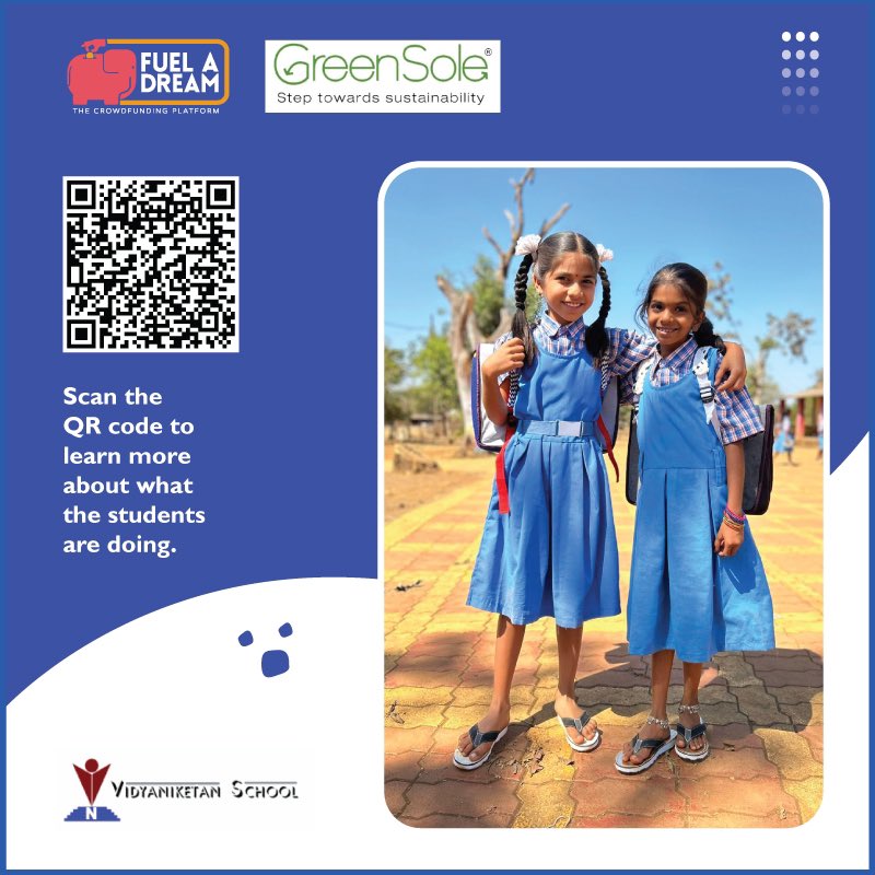Celebrating the outstanding achievement of Grade 9 and 11 students at VNS Bengaluru. Their phenomenal fundraising campaign on Fueladream.com has raised an impressive INR 30L+ that will help supply 3100 +  upcycled back-to-school kits to students in rural students.