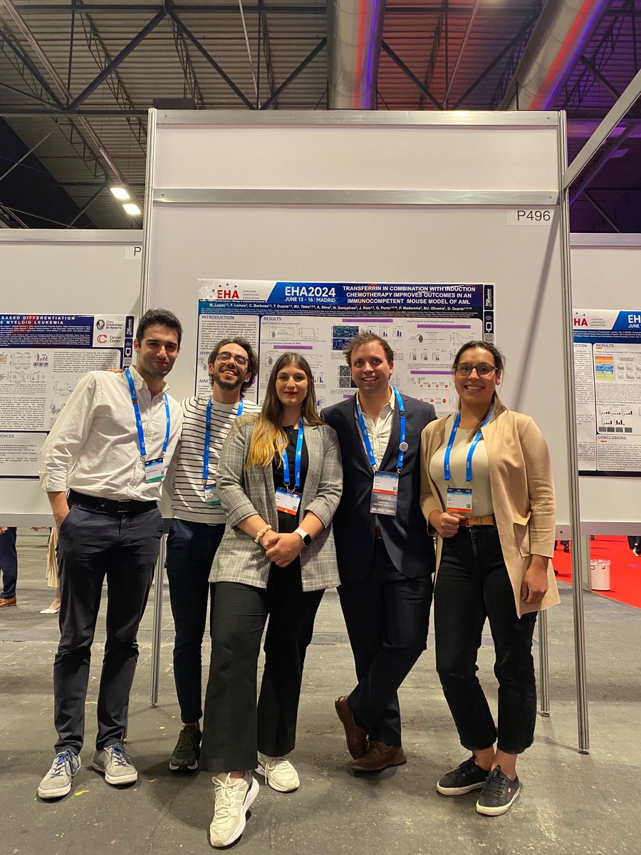 delfimdduarte's tweet photo. Back from a fantastic #EHA2024 in Madrid! Thank you so much to @EHA_Hematology for the physician-scientist award and for the opportunity to present our work. Congratulations to @martasplopes and Joana Reis for their fantastic poster &amp; presentations! See you next year in Milan! https://t.co/dXw68GdtZU