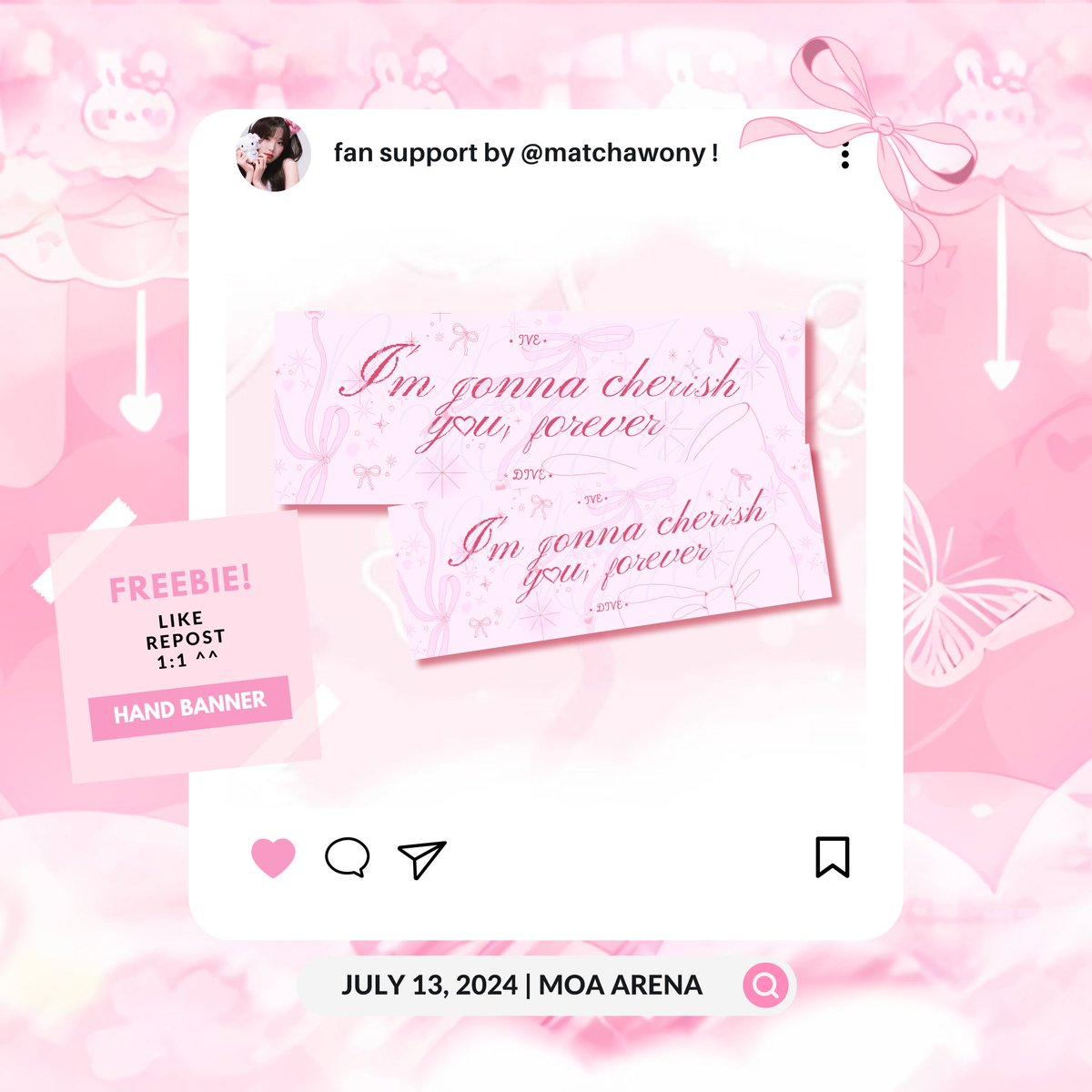 IVE hand banner fan support by me ! 
≽^•༚• ྀི≼ for SHOW WHAT I HAVE MNL

 mechanics:
𐙚 like and rt ⭑.ᐟ 
+ show proof

time and loc: tba ⭑.ᐟ
open for trade and donations (dm) ⭑.ᐟ

see u, filo dives!
#SHOW_WHAT_I_HAVE_IN_MANILA #IVE_WORLD_TOUR_IN_PH #IVE_WORLD_TOUR
