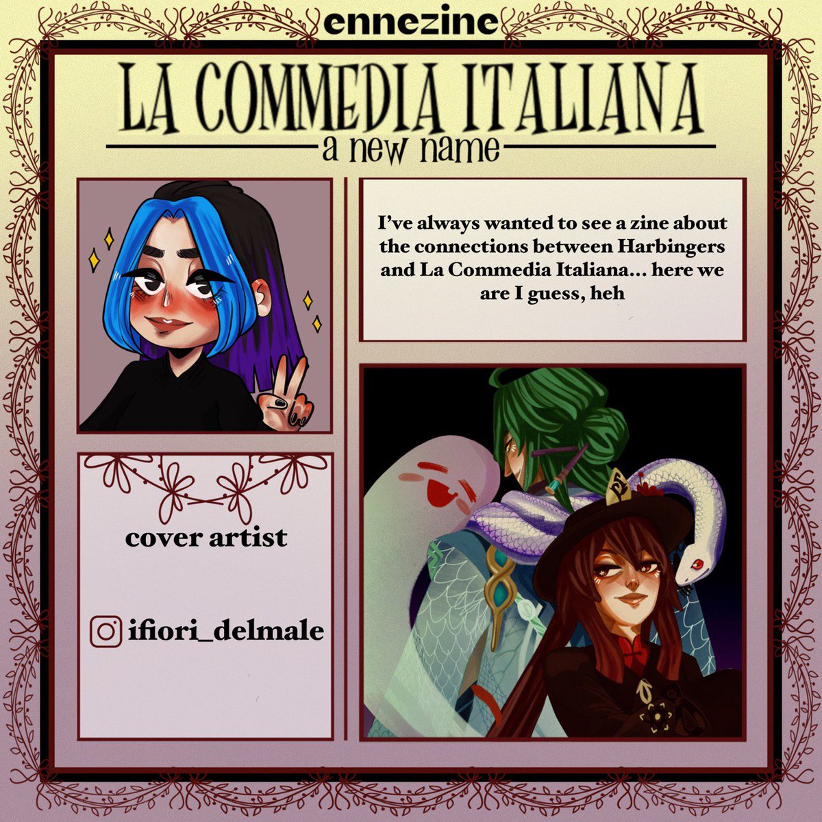 💚Recruit Spotlight!💚

 Rank: Cover Artist  

Codename: @/ifiori_delmale on IG ♡