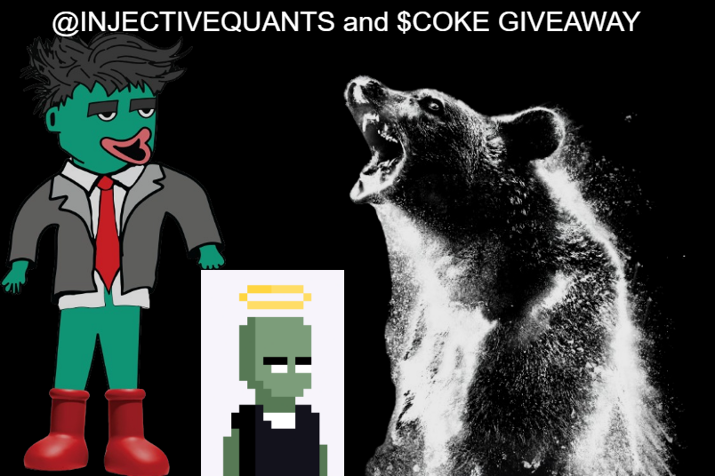 Time to bring back the degens to <a href="/injective/">Injective 🥷</a> 

🥳$INJ GIVEAWAY 🥳

1x <a href="/InjectiveQuants/">Quants</a> NFT
3x 5M $COKE

How to enter:
1 - Like+ RT
2 - Tag 3 Friends
3 - Follow <a href="/InjectiveQuants/">Quants</a> <a href="/PremierNinjas/">The Ninjas 🥷</a> <a href="/CokeOnINJ/">$COKE</a> <a href="/Filhino1PRMR/">Filhino1.inj</a>  

72 Hours
