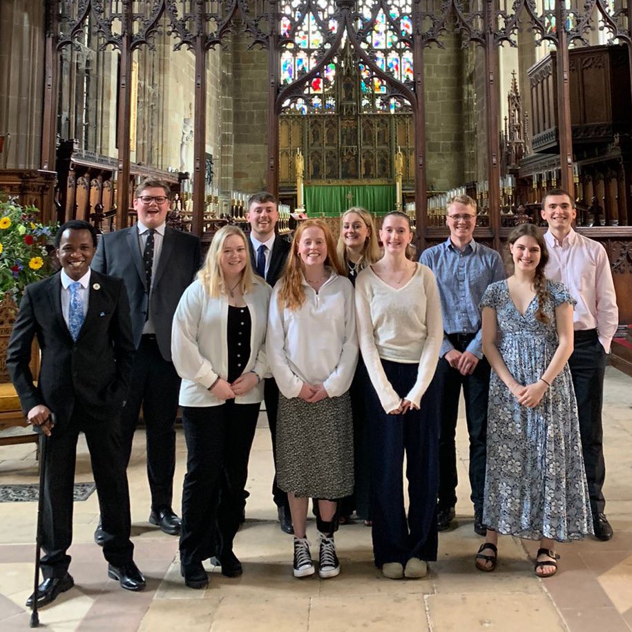 StMarysNotts's tweet photo. Yesterday we had the great joy of celebrating the talents of our fantastic Choral Scholars as they gave their end of year concert! We’re so proud of all they’ve achieved and while we will miss Ellie-Jean, Abigail, and Macharia next term we are sure they will do great things. https://t.co/PWYww2CacZ