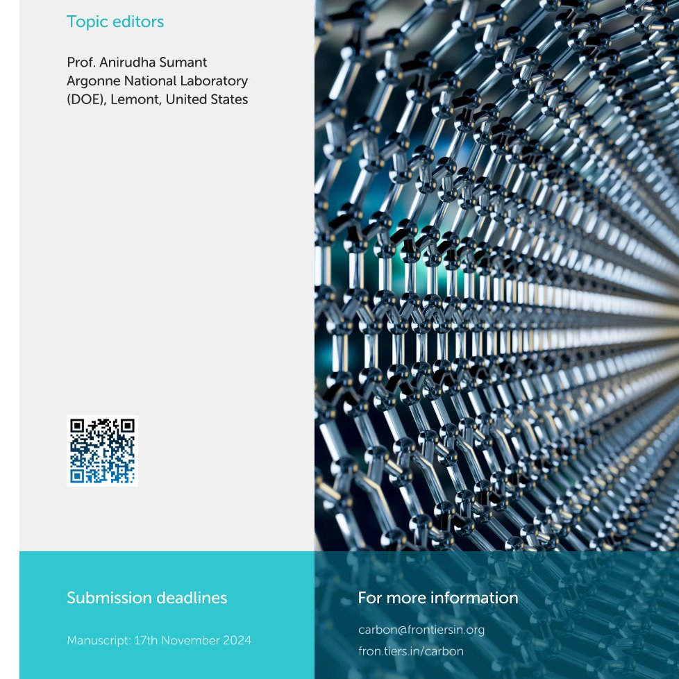 FrontChemistry's tweet image. We are delighted to be supporting TechConnect 2024 taking place 17-19 June. 
Find out more about our journal, Frontiers in Carbon, and our dedicated research topic collection for contributions from conference participants: frontiersin.org/research-topic… 
#TechConnectWorld #openaccess