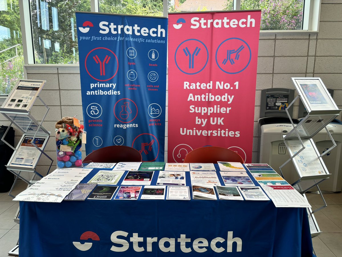 Looking forward to the <a href="/UniofNottingham/">Uni of Nottingham #WeAreUoN</a> Postgraduate Research Conference over the next couple of days. Pop by our <a href="/Stratech_UK/">Stratech Scientific</a> stand for our exciting #research solutions. 
#lifesciences #antibodies #inhibitors #research
