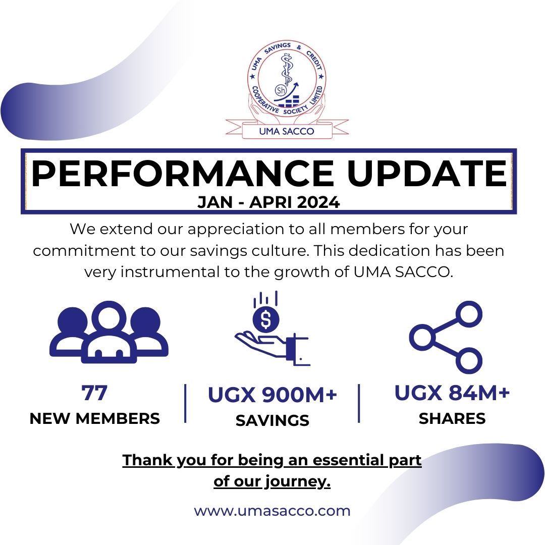 umasacco's tweet image. 🚀 UMA SACCO’s Success! (Jan-Apr 2024) 🚀

Thank you for your commitment! Let’s continue saving and growing together. Imagine the impact if every member contributed! 🌟

#UMASACCO #PerformanceUpdate #Savings #CommunityGrowth