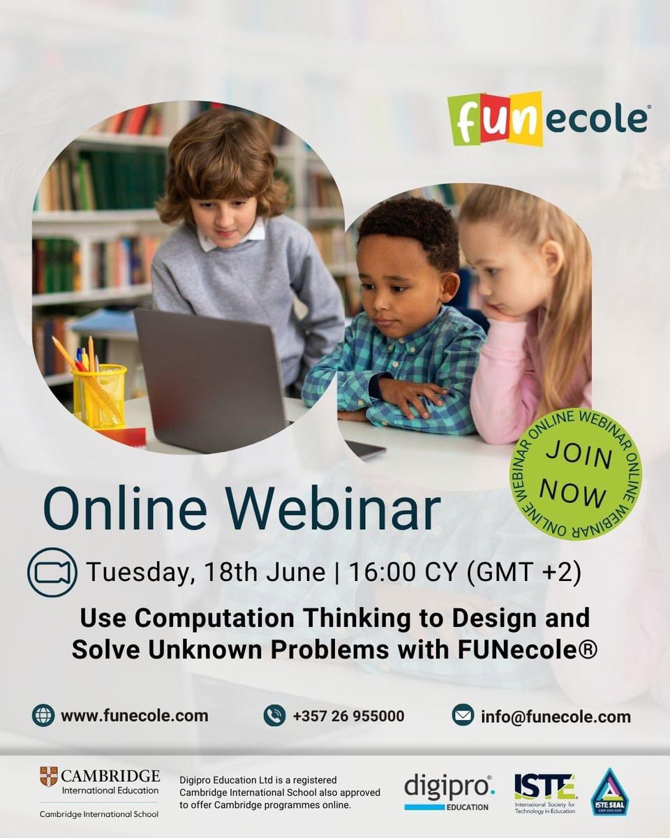 FUNecole's tweet image. 𝐔𝐩𝐜𝐨𝐦𝐢𝐧𝐠 𝐟𝐫𝐞𝐞 𝐰𝐞𝐛𝐢𝐧𝐚𝐫 ❗To register, visit our website or follow the link:
bit.ly/funecole-teach…
#multidisciplinary #learning #edtech #education #AI #ai #artificialintelligence #schools #teacher #teaching #school #webinar #educational #FUNecole #funecole