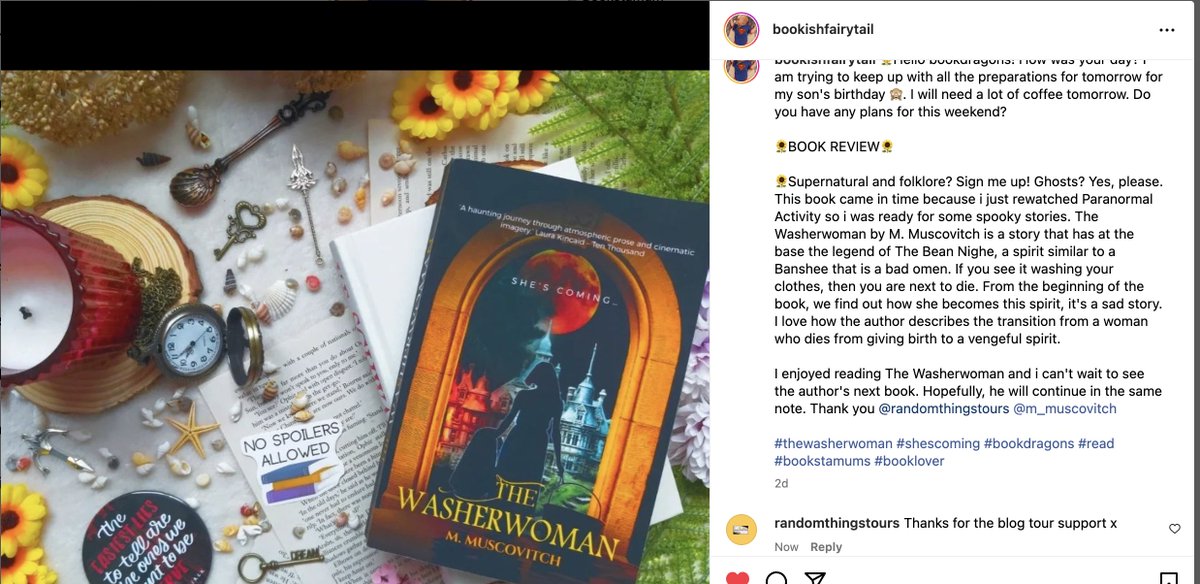 Pop over to see Bookish Fairytale on IG for a #BlogTour review of #TheWasherwoman <a href="/M_Muscovitch/">M. Muscovitch</a> 

instagram.com/p/C8NnxN1gQbQ/