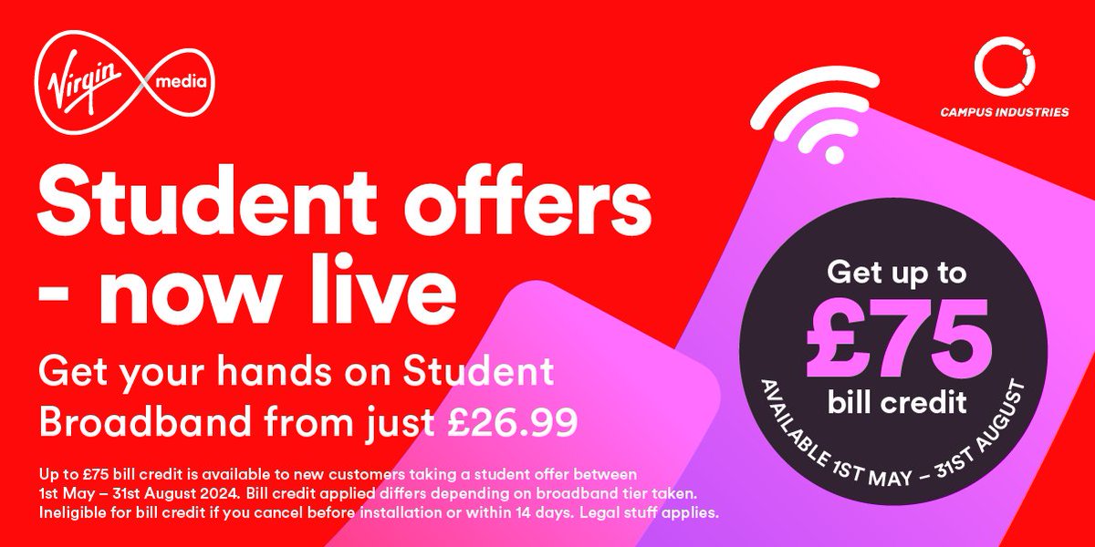 AD - We’ve partnered with Virgin Media to give away £250 EasyJet vouchers every 2 weeks until the end of June. Leave your name number and email to enter. Superfast student broadband from £26.99. Register your interest and enter the prize draw here: virginmedia.student-deal.com/nottinghamsu