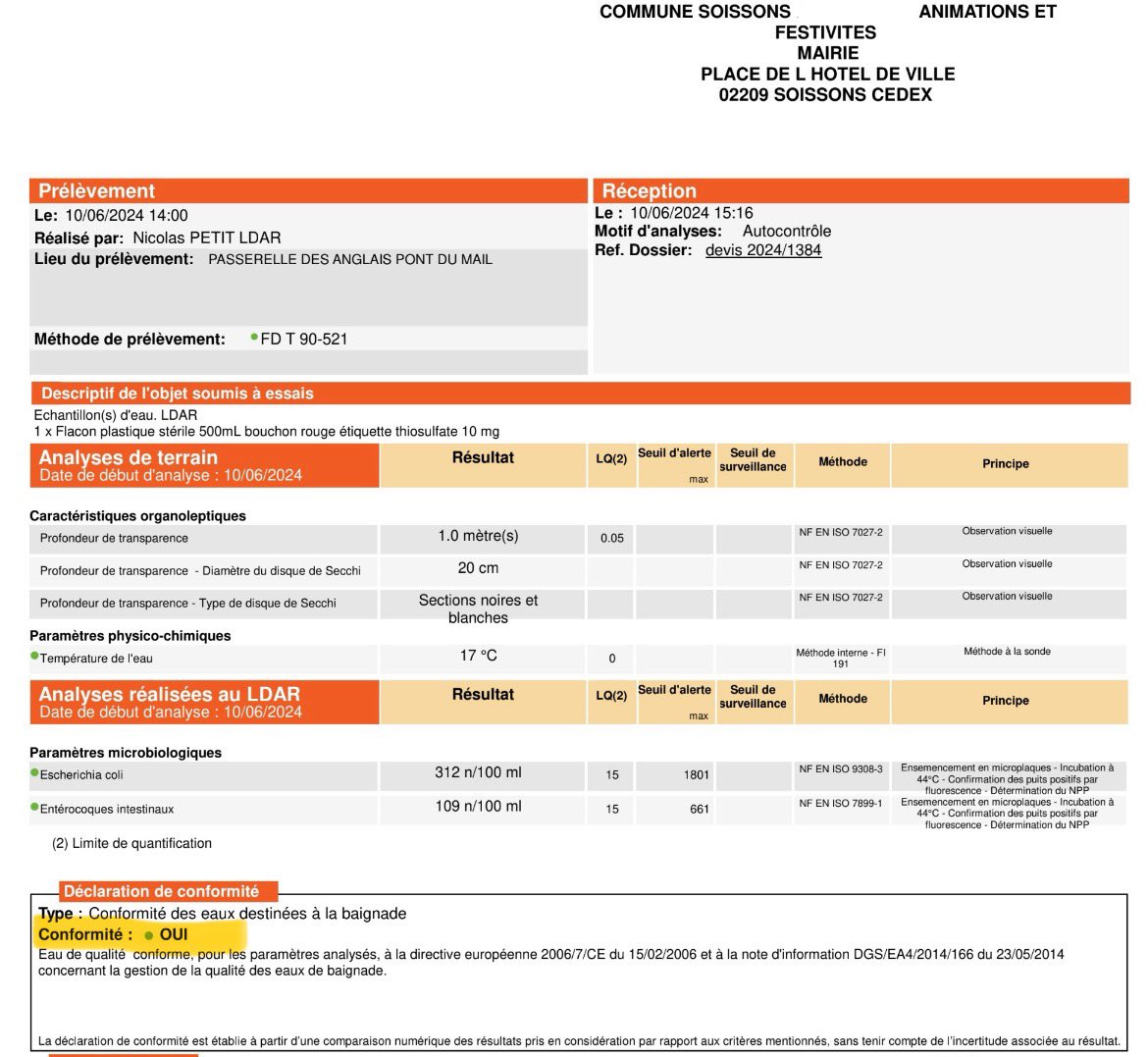 #qualitedeLeau #Aisne #soissons