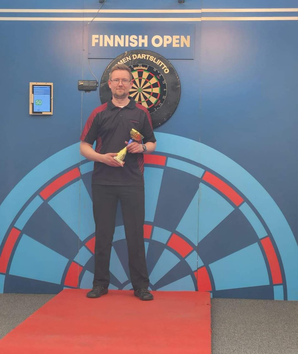 Kim Viljanen is the 2024 Men's Finnish Masters champion.

Boys Singles Champion at the 1999 WDF World Cup, the Finn claimed his first WDF ranking title with a 5-3 win over Johan Engström.

Viljanen sealed victory with a 76 checkout and finished with a 90.69 average.
