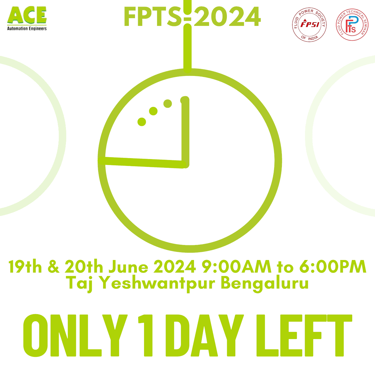 ace_automation_'s tweet image. Bangalore!  Fluid Power Seminar starts TOMORROW! Deep dives, workshops &amp;amp; networking. Register now! 
#FluidPowerTech #hydraulics #hydraulicsystems #boschrexroth #yuken #eaton #kolben #argo #dowty #volvoil #fpsi