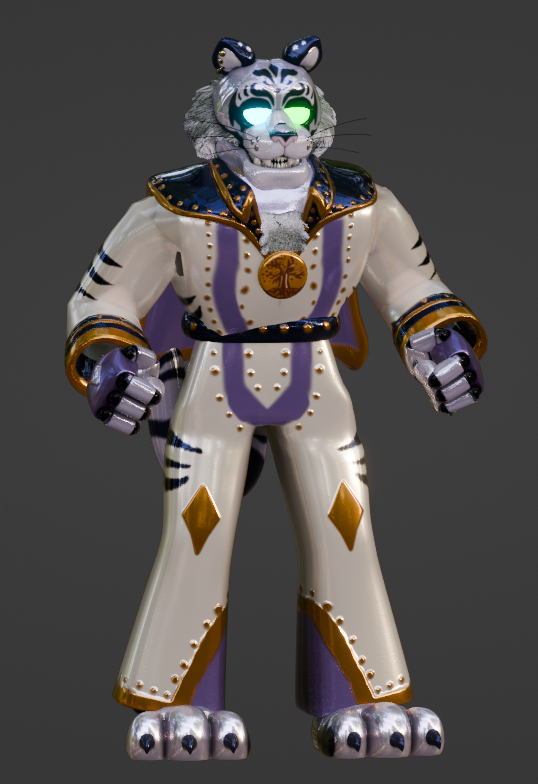 JazenBye's tweet image. modeled and painted @ThatSaladGal's Tiger Rock Design !! very proud of this one took abt 4 days !! #FNAF #SecurityBreach #FNAFSB #MIMIC #fnaffanart #fnafart #Talesfromthepizzaplex