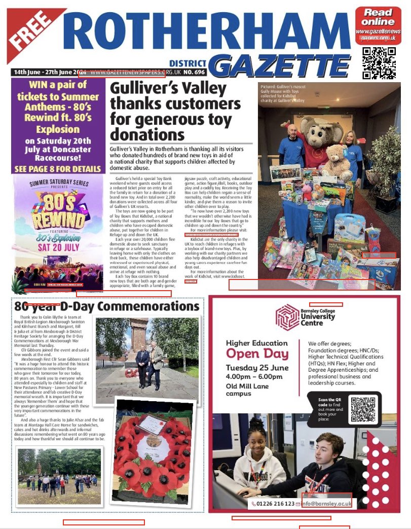 More great coverage of the recent 80 year D-Day commemorations in last week’s DV Weekender &amp; also on front page of Rotherham Gazette.

Fab photo of ’Mr Mexborough’ Tommy Joyce MBE &amp; lovely wife Jean.

#WeWillRememberThem #MexboroughRemembers #80dday