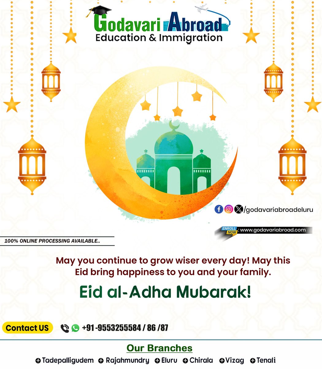 Godavariabroad's tweet photo. Eid al-Adha Mubarak! https://t.co/twOOUviVv7