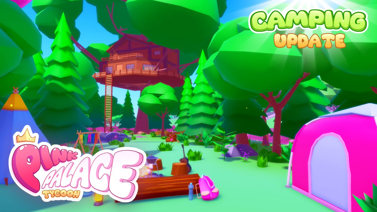 The new update for my magnificent Palace is out! 🥰Now you can build a camping area to enjoy with your friends 🏕️ or a fantastic tree house and let all the magic flow! 🌳🏡

#Roblox #Tycoon