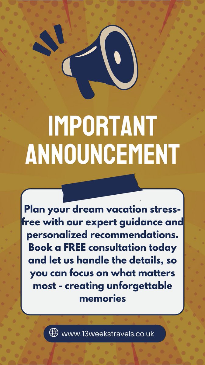 can use:
#FreeConsultation #TravelPlanning #TripOfALifetime #DreamVacation #BudgetTravel #LuxuryTravel #TravelInspiration #BookingExperiences #PersonalizedTravel #ExpertGuidance #TravelDreams