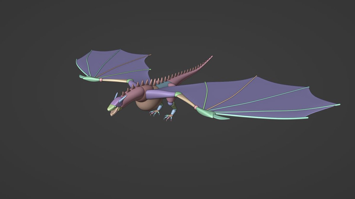 XenoforgeCGI's tweet photo. So here is the basic blockout of a dragon, this is the perfect stage where you guys can suggest ideas on what I should change! https://t.co/o8jL3ILZgO