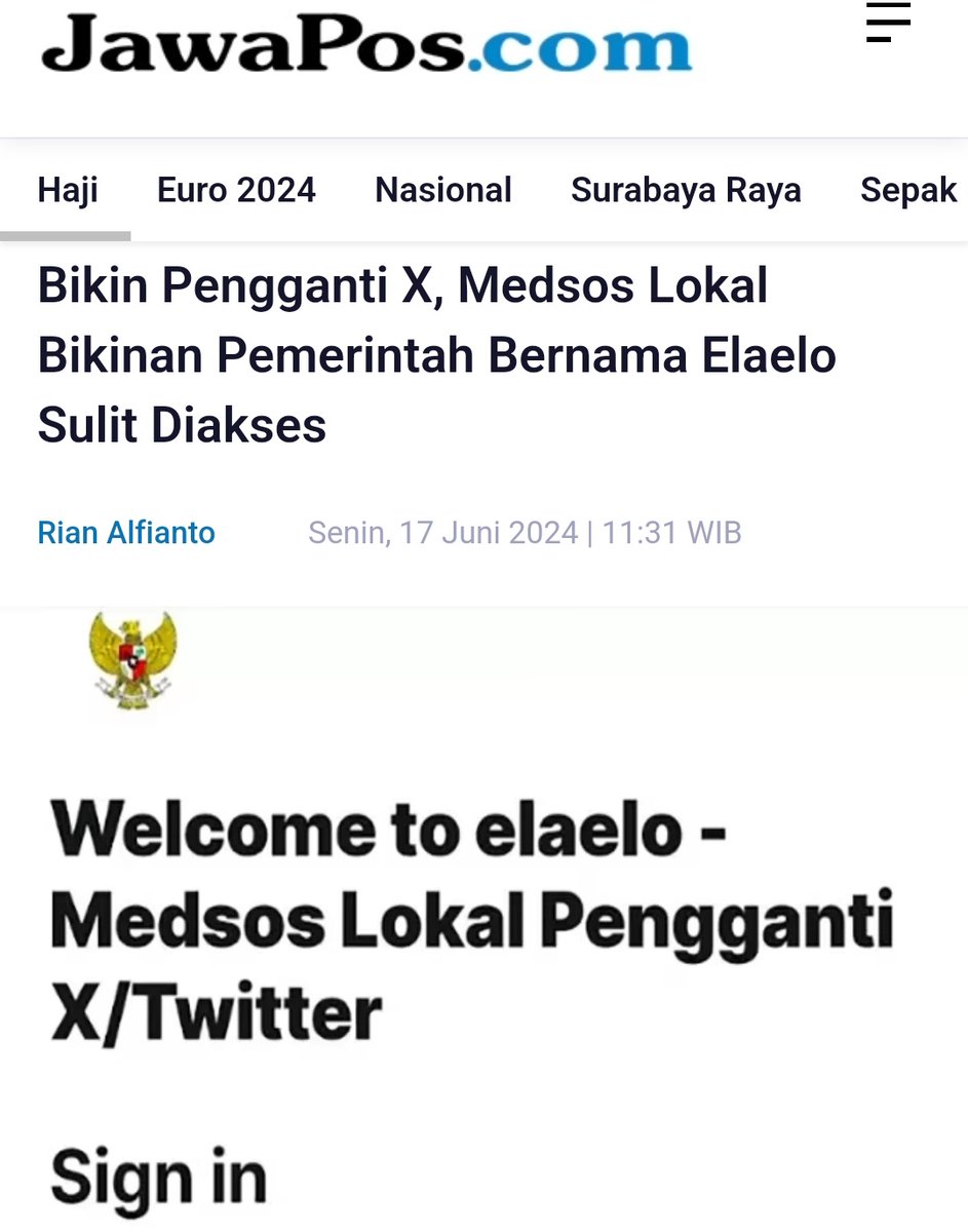 .
.
Pemerintah bikin Medsos pengganti Twitter ..
Blom apa-apa aja udah sulit diakses

Apalagi jaminan bisa menjaga Privacy
dan Data Penggunanya ??!!
Saran Guwa sih ATI-ATI dah

Lagian, napa juga namanya ElaElo ..
Mendingan jargon "ApeLo" nya Sob guwe <a href="/didilionrich/">Didi Lionrich</a> 
😂🤣😂🤣😂
.
.