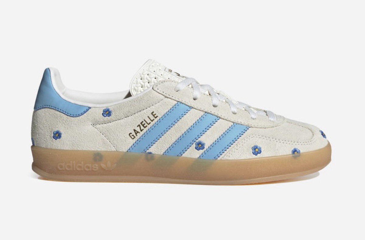 花柄刺繍の施された adidas Gazelle Indoor が近日発売予定 [IF4491 花柄刺繍の施された adidas Gazelle Indoor が近日発売予定 [IF4491