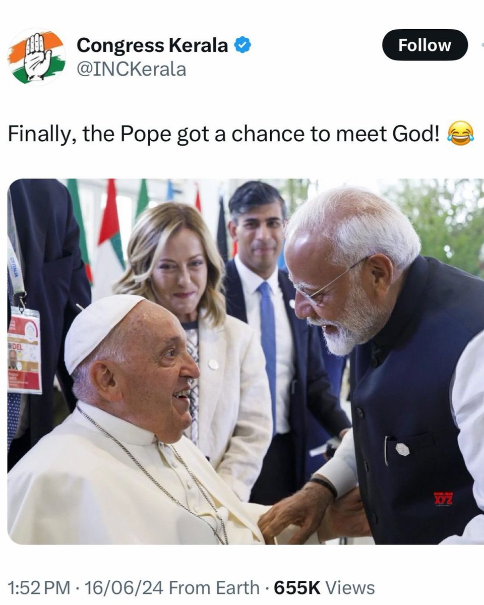 We all are political opponents, not enemies. Let's not hate each other. 
It is in bad taste to insult Supreme Pontiff (The Pope)