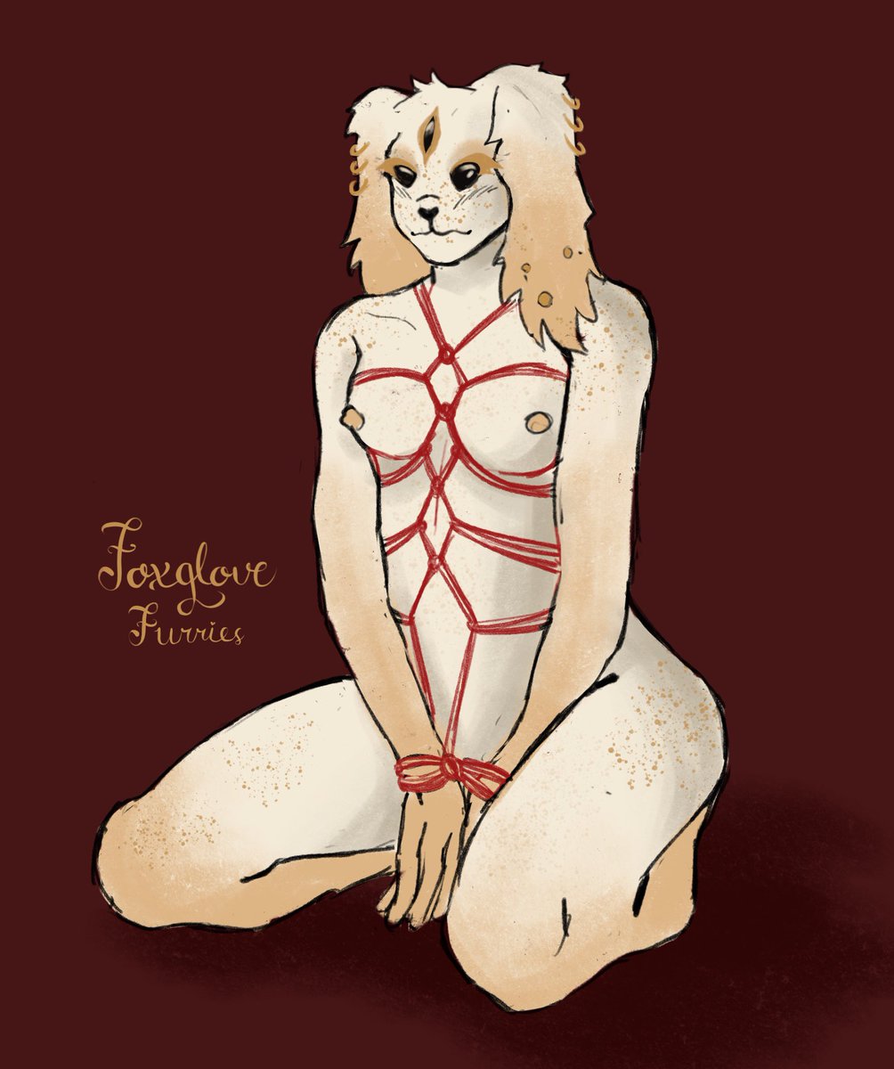FoxgloveFurries's tweet photo. Rope Bunny 🐰🩸

Late night sketch of a character belonging to spidey6666 on discord. They’re a bunny in shibari.. a rope bunny… lol

#furry #furryart #ropebunny #shibari https://t.co/ubvJy2xz75