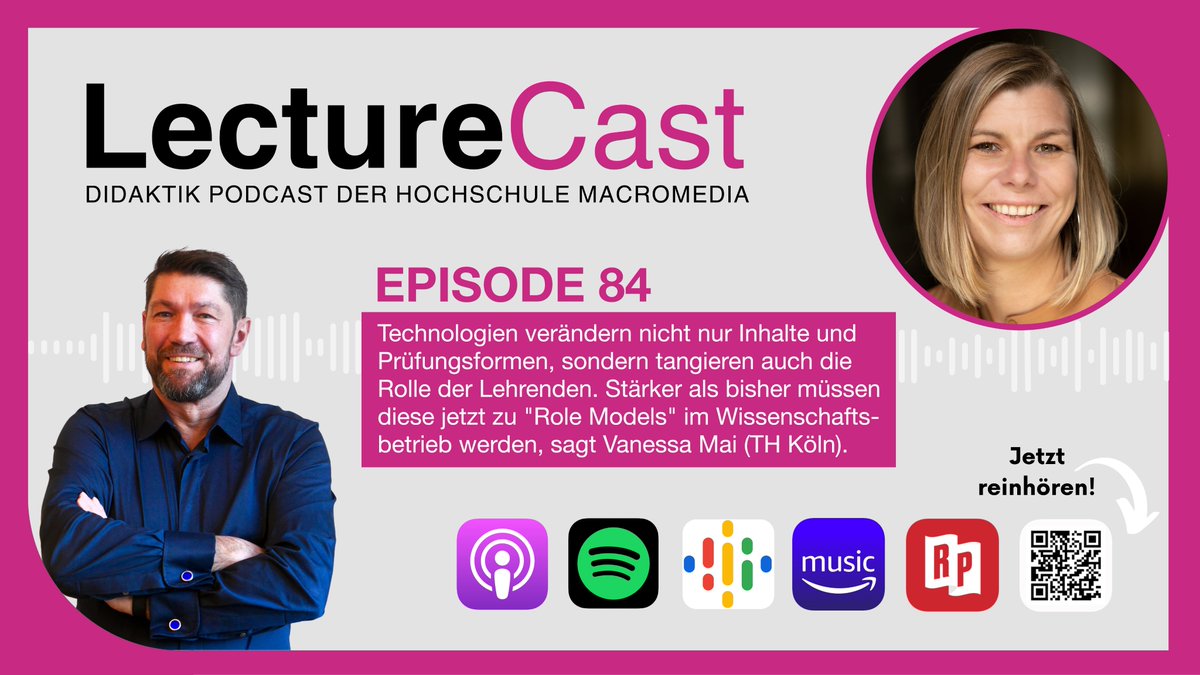 Hebbel-Seeger (@ahs_hh) on Twitter photo Vom Coaching-Bot bis zum Lern-Sparring: Stärker als bisher müssen Lehrende jetzt zu "Role Models" im Wissenschaftsbetrieb werden, sagt Vanessa Mai (TH Köln) in der 84. Episode des <a href="/hs_macromedia/">Hochschule Macromedia</a> #LectureCast: podcasters.spotify.com/pod/show/macro… Vom Coaching-Bot bis zum Lern-Sparring: Stärker als bisher müssen Lehrende jetzt zu "Role Models" im Wissenschaftsbetrieb werden, sagt Vanessa Mai (TH Köln) in der 84. Episode des <a href="/hs_macromedia/">Hochschule Macromedia</a> #LectureCast: podcasters.spotify.com/pod/show/macro…