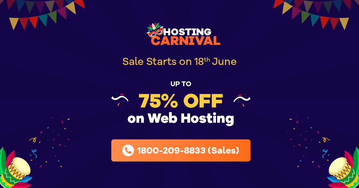 HostGator India tweet media