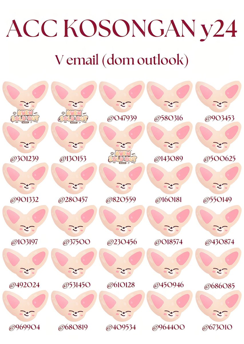 ♡... WTS ACC KOSONGAN Y24☃️

✰ semi angka
✰ v email (dom outlook)
✰ data acc lengkap
✰ go green
✰ sudah lewat limit 12h

6.5OO/each

‼️EDISI IDUL ADHA 🕌‼️

#zonauang